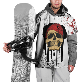 Накидка на куртку 3D с принтом Череп   краска в Кировске, 100% полиэстер |  | Тематика изображения на принте: skull | кости | краска | молодежная | поп | пятна | рок | хиппи | хипстер | череп
