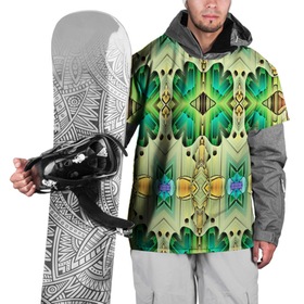 Накидка на куртку 3D с принтом Green abstract 3d в Екатеринбурге, 100% полиэстер |  | Тематика изображения на принте: abstract | green | абстракция | зеленая абстракция | зеленый