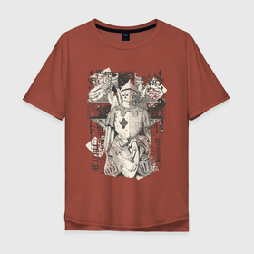 Мужская футболка хлопок Oversize с принтом Карандашный рыцарь в Новосибирске, 100% хлопок | свободный крой, круглый ворот, “спинка” длиннее передней части | арт | воин | иллюстрация | камелот | карандаш | рисунок