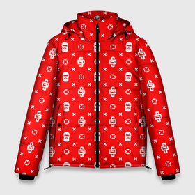 Мужская зимняя куртка 3D с принтом Узор Red Dope Ski Mask Camo (Dope Street Market) в Тюмени, верх — 100% полиэстер; подкладка — 100% полиэстер; утеплитель — 100% полиэстер | длина ниже бедра, свободный силуэт Оверсайз. Есть воротник-стойка, отстегивающийся капюшон и ветрозащитная планка. 

Боковые карманы с листочкой на кнопках и внутренний карман на молнии. | балаклава | камуфляж | модные | узор | хайп | шмот