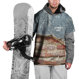Накидка на куртку 3D с принтом Street art   Wall в Курске, 100% полиэстер |  | art | plaster | vanguard | wall | авангард | искусство | стена | штукатурка