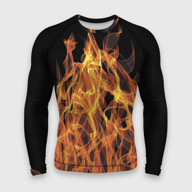 Мужской рашгард 3D с принтом Flame  Pattern в Тюмени,  |  | element | fire | flame | pattern | огонь | пламя | стихия | узор