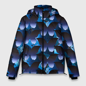 Мужская зимняя куртка 3D с принтом Паттерн: бабочки в Белгороде, верх — 100% полиэстер; подкладка — 100% полиэстер; утеплитель — 100% полиэстер | длина ниже бедра, свободный силуэт Оверсайз. Есть воротник-стойка, отстегивающийся капюшон и ветрозащитная планка. 

Боковые карманы с листочкой на кнопках и внутренний карман на молнии. | бабочка | бабочки | градиент | красиво | красивое | красота | насекомые | паттерн | природа | романтика | узор