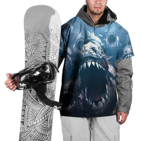 Накидка на куртку 3D с принтом Пираньи   Челюсти   Монстры в Курске, 100% полиэстер |  | fish | jaw | monster | piranha | teeth | зубы | монстр | пасть | пмранья | челюсти