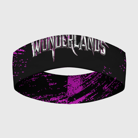 Повязка на голову 3D с принтом Logo Tiny Tinas Wonderlands ,  |  | game | logo | tiny tinas | tiny tinas wonderlands | wonderlands | видеоигра | игра | компьютерная игра | лого | логотип | тини тина бордерлендс | тини тинас вондерланд | тини тинас вондерленд | тину тинас вондерландс