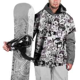 Накидка на куртку 3D с принтом АХЕГАО (AHEGAO) в Петрозаводске, 100% полиэстер |  | Тематика изображения на принте: ahegao | anime | cosplay | senpai | аниме | ахегао | коллаж | косплей | паттерн | сенпай | фото