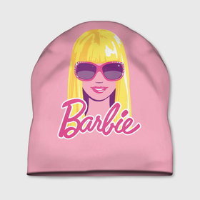 Шапка 3D с принтом Barbie Sunglasses в Екатеринбурге, 100% полиэстер | универсальный размер, печать по всей поверхности изделия | barbara | barbie | beauty | doll | girl | idol | perfect | pink | pop | toy | usa | woman | барбара | барби | девушка | игрушка | кукла | попидол | розовый | силуэт | сша