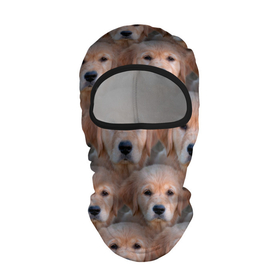 Балаклава 3D с принтом Маленькие щенята в Новосибирске, 100% полиэстер, ткань с особыми свойствами — Activecool | плотность 150–180 г/м2; хорошо тянется, но при этом сохраняет форму. Закрывает шею, вокруг отверстия для глаз кайма. Единый размер | Тематика изображения на принте: паттерн | песик | собака | собачка | щенок | щенята