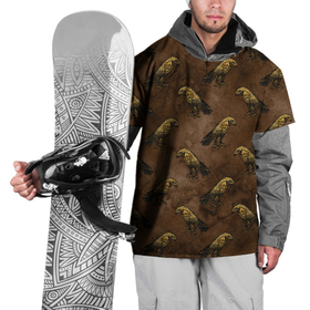 Накидка на куртку 3D с принтом строгий ястреб в Новосибирске, 100% полиэстер |  | орел | птица | хищная птица | хищник | ястреб | ястребы
