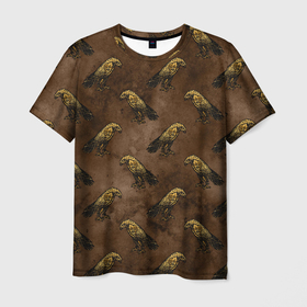 Мужская футболка 3D с принтом строгий ястреб в Новосибирске, 100% полиэфир | прямой крой, круглый вырез горловины, длина до линии бедер | орел | птица | хищная птица | хищник | ястреб | ястребы
