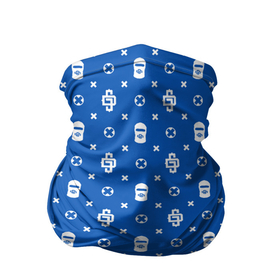Бандана-труба 3D с принтом Узор Blue Dope Ski Mask Camo (Dope Street Market) в Новосибирске, 100% полиэстер, ткань с особыми свойствами — Activecool | плотность 150‒180 г/м2; хорошо тянется, но сохраняет форму | dope | балаклава | камуфляж | модные | узор | хайп | шмот