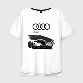 Мужская футболка хлопок Oversize с принтом Audi   Motorsport в Кировске, 100% хлопок | свободный крой, круглый ворот, “спинка” длиннее передней части | audi | car | germany | motorsport | power | racing | team | автомобиль | автоспорт | ауди | германия | гонка | мощь