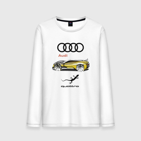 Мужской лонгслив хлопок с принтом Audi   Quattro   Lizard в Белгороде, 100% хлопок |  | audi | car | concept | germany | lizard | автомобиль | ауди | германия | ящерица