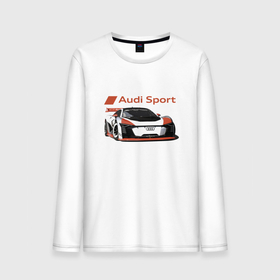 Мужской лонгслив хлопок с принтом Audi Sport   Racing team , 100% хлопок |  | Тематика изображения на принте: audi | car | germany | motorsport | power | racing | team | автоспорт | ауди | германия | гонка | мощь