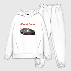 Мужской костюм хлопок OVERSIZE с принтом Audi sport   Racing team   Motorsport ,  |  | audi | car | germany | motorsport | power | racing | team | автоспорт | ауди | германия | гонка | мощь