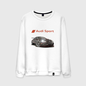 Мужской свитшот хлопок с принтом Audi sport   Racing team   Motorsport в Петрозаводске, 100% хлопок |  | audi | car | germany | motorsport | power | racing | team | автоспорт | ауди | германия | гонка | мощь