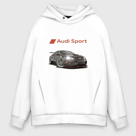 Мужское худи Oversize хлопок с принтом Audi sport   Racing team   Motorsport в Новосибирске, френч-терри — 70% хлопок, 30% полиэстер. Мягкий теплый начес внутри —100% хлопок | боковые карманы, эластичные манжеты и нижняя кромка, капюшон на магнитной кнопке | audi | car | germany | motorsport | power | racing | team | автоспорт | ауди | германия | гонка | мощь