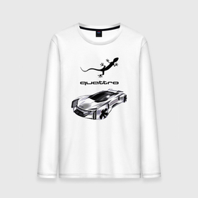 Мужской лонгслив хлопок с принтом Audi Quattro   Lizard   Concept в Тюмени, 100% хлопок |  | audi | car | concept | germany | lizard | автомобиль | ауди | германия | ящерица