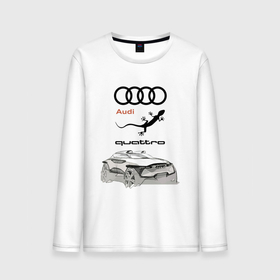 Мужской лонгслив хлопок с принтом Audi Quattro   Lizard   Sketch в Санкт-Петербурге, 100% хлопок |  | audi | car | concept | germany | lizard | sketch | автомобиль | ауди | германия | эскиз | ящерица