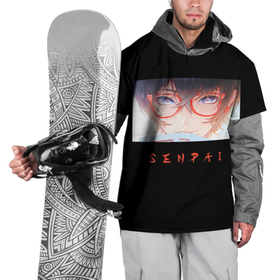 Накидка на куртку 3D с принтом Senpai | art в Екатеринбурге, 100% полиэстер |  | Тематика изображения на принте: anime | art | senpai | аниме | арт | сенпай | тян