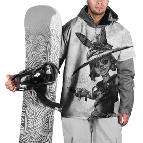 Накидка на куртку 3D с принтом TINA GRAYSCALE в Белгороде, 100% полиэстер |  | Тематика изображения на принте: borderlands | grayscale | tina | tiny tinas | tiny tinas wonderlands