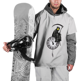 Накидка на куртку 3D с принтом Banksy. Grim Reaper , 100% полиэстер |  | art | artist | banksy | grim | reaper | smile | street | бэнкси | коса | смайл | стритарт | художник