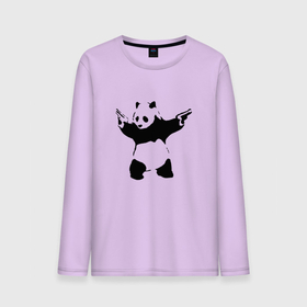 Мужской лонгслив хлопок с принтом Banksy. Panda with Guns в Петрозаводске, 100% хлопок |  | art | artist | banksy | graffiti | gun | panda | smile | street | бэнкси | оружие | панда | пистолет | смайл | стритарт | художник