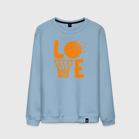 Мужской свитшот хлопок с принтом LOVE Basketball (люблю баскетбол) в Курске, 100% хлопок |  | basketball | nba | streetball | баскетбол | баскетболист | баскетбольный | мяч | нба | спорт | стритбол