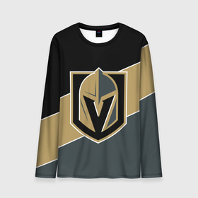 Мужской лонгслив 3D с принтом Vegas Golden Knights, Вегас Голден Найтс в Санкт-Петербурге, 100% полиэстер | длинные рукава, круглый вырез горловины, полуприлегающий силуэт | golden knights | hockey | nhl | vegas | vegas golden knights | вегас | вегас голден найтс | голден найтс | клуб | лого | логотип | нхл | спорт | хокей | хоккей | хоккейный