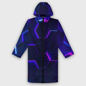 Дождевик унисекс 3D с принтом соты   неон в городе Новоалтайск,  |  | future | handeyework | light | neon | квадраты | космос | линии | матиматика | неон | полосы | призма | радуга | свет | светящиеся | соты | текстура | ультра | фиолет