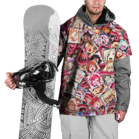 Накидка на куртку 3D с принтом Ахегао с щупальцами в цвете , 100% полиэстер |  | ahegao | anime | manga | tentacles | аниме | ахегао | коллаж | манга | осьминог | паттерн | тентакли | щупальца