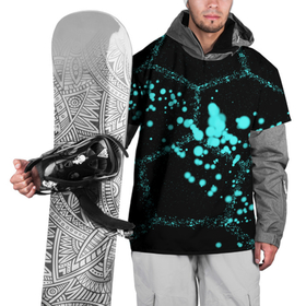 Накидка на куртку 3D с принтом Соты   брызги красок в Тюмени, 100% полиэстер |  | abstract | geometry | texture | абстракция | брызги | брызги красок | геометрия | капли красок | соты | текстура