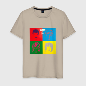 Мужская футболка хлопок с принтом Горячий космос в Курске, 100% хлопок | прямой крой, круглый вырез горловины, длина до линии бедер, слегка спущенное плечо. | арт | банда | иллюстрация | королева | рок