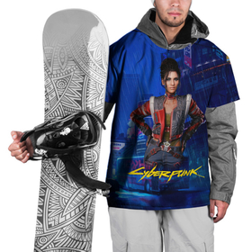 Накидка на куртку 3D с принтом Panam Панам Cyberpunk2077 в Тюмени, 100% полиэстер |  | 2077 | cyberpunk | cyberpunk 2077 | judy | night city | vi | ви | джуди | жуди | кибер | киберпанк | найтсити | панк