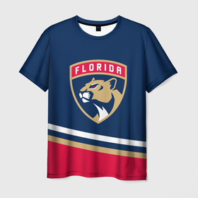Мужская футболка 3D с принтом Florida Panthers Флорида Пантерз NHL в Кировске, 100% полиэфир | прямой крой, круглый вырез горловины, длина до линии бедер | florida | florida panthers | hockey | nhl | panthers | usa | нхл | пантерз | спорт | сша | флорида | флорида пантерз | хоккей | шайба