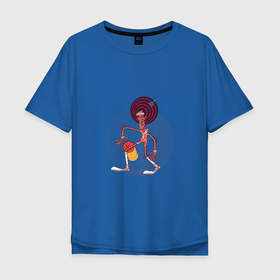 Мужская футболка хлопок Oversize с принтом Афроболист в Новосибирске, 100% хлопок | свободный крой, круглый ворот, “спинка” длиннее передней части | арт | баскетбол | иллюстрация | мяч | прическа
