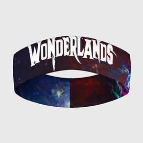 Повязка на голову 3D с принтом Tiny Tinas Wonderlands, logo в Кировске,  |  | Тематика изображения на принте: borderlands | tiny tinas borderlands | tiny tinas wonderlands | крошечная тина | тина тина вондерленд | тина тина вондерлэнд | тина тинас