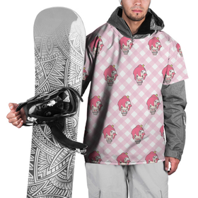 Накидка на куртку 3D с принтом Yoko pattern в Кировске, 100% полиэстер |  | anime | tengen toppa gurren lagann | yoko littner | аниме | анимэ | гурен лаганн | ёко литтнер