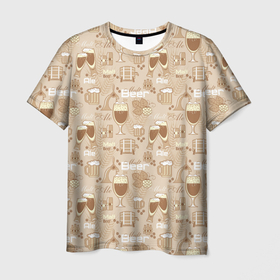 Мужская футболка 3D с принтом Пивбар , 100% полиэфир | прямой крой, круглый вырез горловины, длина до линии бедер | beer | бар | бармен | бокал | бутылка | жигул | кабак | кафе | кружка | официант | паб | ресторан | солод | спирт | спорт бар | хмель |