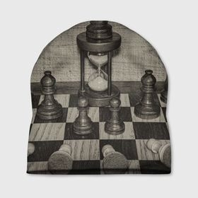 Шапка 3D с принтом Старинные шахматы , 100% полиэстер | универсальный размер, печать по всей поверхности изделия | игра | игры | короли | король | пешка | пешки | ретро | спорт | старинные | старинный | шахматные | шахматный | шахматы