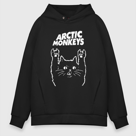 Мужское худи Oversize хлопок с принтом Arctic Monkeys Рок Кот в Екатеринбурге, френч-терри — 70% хлопок, 30% полиэстер. Мягкий теплый начес внутри —100% хлопок | боковые карманы, эластичные манжеты и нижняя кромка, капюшон на магнитной кнопке | arctic | monkeys | rock | алекс тёрнер | арктик | группа | группы | джейми кук | инди | кот | манкиз | музыка | мэтт хелдерс | ник омэлли | постпанк | рок | роккот