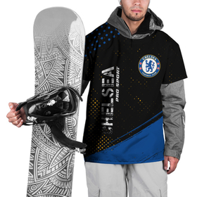 Накидка на куртку 3D с принтом ЧЕЛСИ | Chelsea Pro Sport + Краска , 100% полиэстер |  | chelsea | club | footbal | logo | pro sport | знак | клуб | краска | логотип | логотипы | символ | символы | форма | футбол | футбольная | футбольный | челси