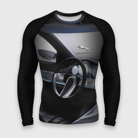 Мужской рашгард 3D с принтом Jaguar  Salon  Prestige ,  |  | car | england | jaguar | prestige | salon | steering wheel | автомобиль | англия | престиж | руль | салон | ягуар