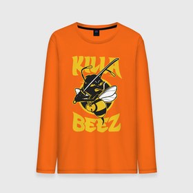 Мужской лонгслив хлопок с принтом Killa BЕЕZ в Белгороде, 100% хлопок |  | bee | catana | killa beez | ninja | wu | wu tang | wu tang killa beez | ву | ву танг | катана | ниндзя | пчела