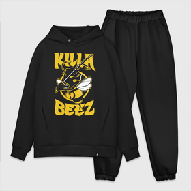 Мужской костюм хлопок OVERSIZE с принтом Killa BЕЕZ ,  |  | Тематика изображения на принте: bee | catana | killa beez | ninja | wu | wu tang | wu tang killa beez | ву | ву танг | катана | ниндзя | пчела