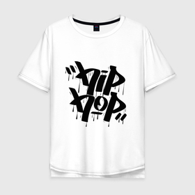 Мужская футболка хлопок Oversize с принтом Hip Hоp в Екатеринбурге, 100% хлопок | свободный крой, круглый ворот, “спинка” длиннее передней части | graffiti | hip hop | music | граффити | музыка | хип хоп