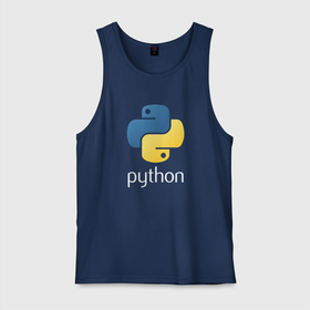 Мужская майка хлопок с принтом Python Логотип в Тюмени, 100% хлопок |  | python | змея | зык программирования | код | кодеры | кодинг | пайтон | питон | питонист | программирование | программист | программисты | программный код | фреймворк | яп