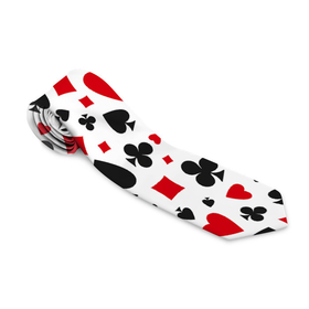 Галстук 3D с принтом Картёжные Масти , 100% полиэстер | Длина 148 см; Плотность 150-180 г/м2 | 777 | cards | casino | game | jackpot | joker | omaha | poker | roul | азарт | деньги | джекпот | джокер | игра | казино | карточные масти | карты | куш | масти | омаха | покер | рулетка | стрит | техасский холдэм | турнир | удача