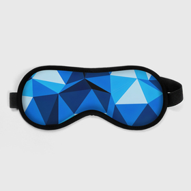 Маска для сна 3D с принтом 3D Плиты | Синие Плиты в городе Новоалтайск, внешний слой — 100% полиэфир, внутренний слой — 100% хлопок, между ними — поролон |  | 3d | 3д | плиты | синий | хайп | шмот