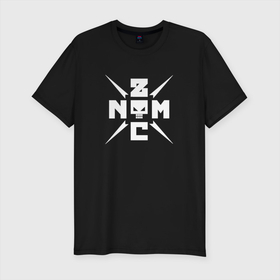 Мужская футболка хлопок Slim с принтом Noize MC Нойз МС в Новосибирске, 92% хлопок, 8% лайкра | приталенный силуэт, круглый вырез ворота, длина до линии бедра, короткий рукав | noize | noize mc | алексеев | иван | нойз | нойз мс | рок | рэп